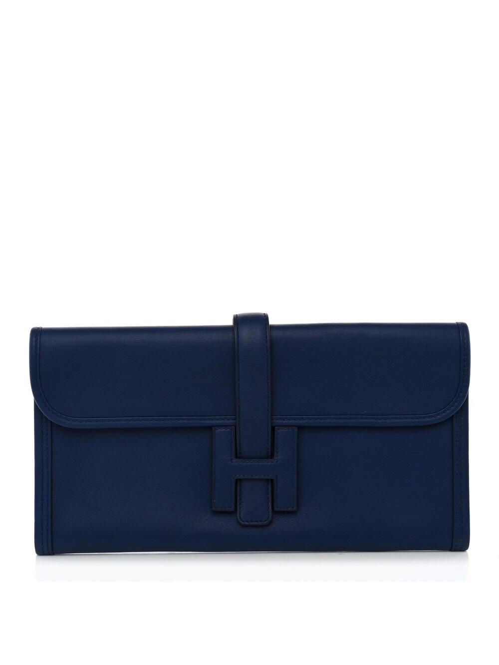 Hermes Swift Jige Elan 29 Clutch Bleu #347495H19B